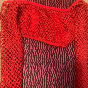 Red 2 piece dance outfit